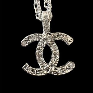 Monogrammed Silver Designer Pendant Necklace 🆕